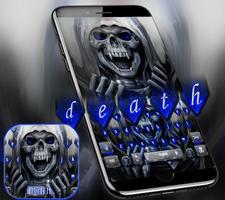 Death Skull Keyboard Theme Revenge syot layar 1