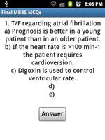 Final MBBS MCQ capture d'écran 2