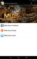 Miley Cyrus Songs & Lyrics Cartaz