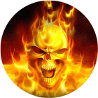 Fire Skull Live Wallpaper icon