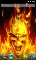 Fire Skull Live Wallpaper poster