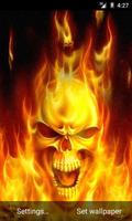 Fire Skull Live Wallpaper captura de pantalla 1