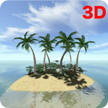 3D Tropical Island wallpaper