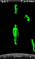 3D Green Men Falling 포스터