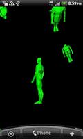 3D Green Men Falling capture d'écran 1