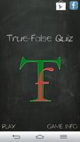True-False Quiz poster
