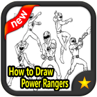 How to Draw Power Rangers أيقونة