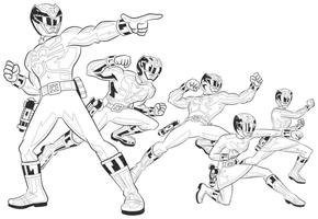 How to Draw Power Rangers Poster
