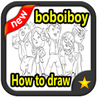 How to draw boboiboy biểu tượng