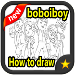 How to draw boboiboy