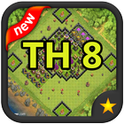 Defense maps coc th 8 biểu tượng