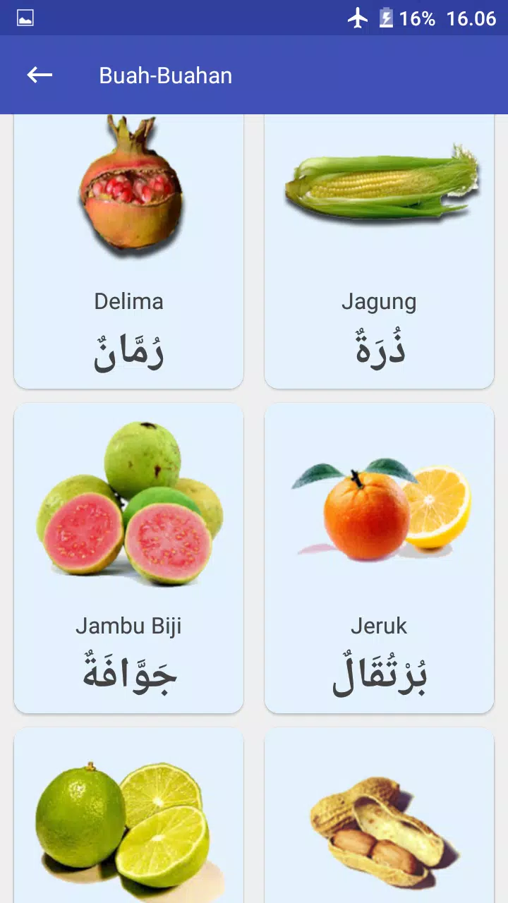 Arab buah dalam nama nama bahasa Kubis Bunga