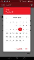 Calendar and block notes الملصق