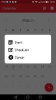 Calendar and block notes تصوير الشاشة 1