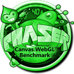 Phaser Canvas WebGL Benchmark