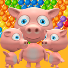 Piggy Bubble Pop Rescue Zeichen