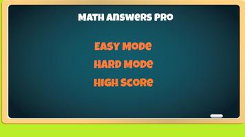 Math Answers Pro poster