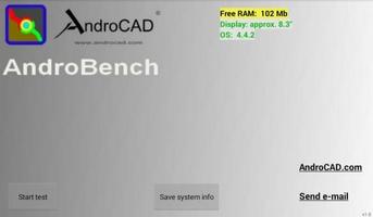 AndroCAD: AndroBench imagem de tela 2