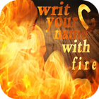 writ your name with fire free icon