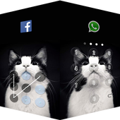 Green AppLock Theme Cat icon