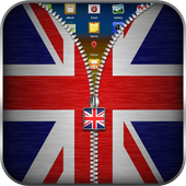 UK Flag Zipper Lock icon UK Flag Zipper Lock icon