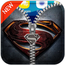 Super-man Zipper Lock Screen APK