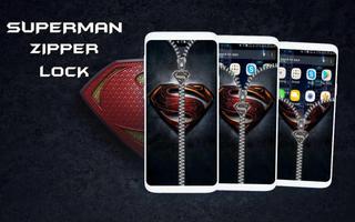 Pantalla de bloqueo de cremallera Superman captura de pantalla 3