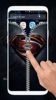 Pantalla de bloqueo de cremallera Superman captura de pantalla 1