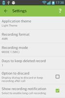 AndroRec Free Call Recorder captura de pantalla 1