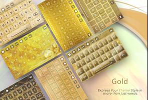 Gold Keyboard Affiche
