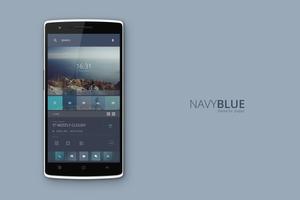 Navy Blue Theme plakat