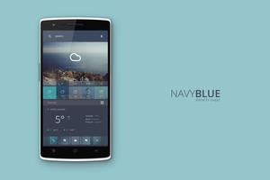 Navy Blue Theme captura de pantalla 1