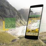 Glass Material Theme Zeichen