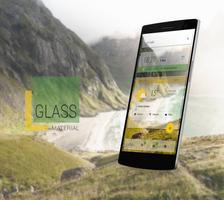 Glass Material Theme Affiche