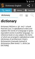 Dictionary English Plakat