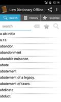 Law Dictionary Offline スクリーンショット 1