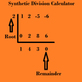 Synthetic Division