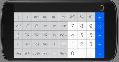 Calculator+ blue free capture d'écran 1