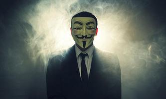 Anonymous Mask الملصق