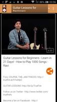 Guitar Learning By Video Cartaz