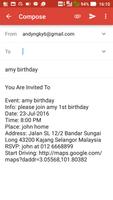 Party Invitations GPS Screenshot 3