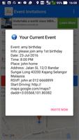 Party Invitations GPS स्क्रीनशॉट 1