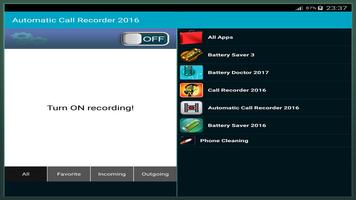 Automatic Call Recorder 2016 capture d'écran 3