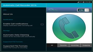 Automatic Call Recorder 2016 capture d'écran 2