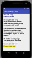 One Call Away Lyrics penulis hantaran