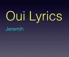 Oui Lyrics poster