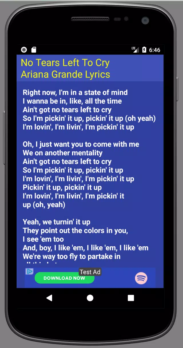 No Tears Left To Cry Lyrics APK for Android Download