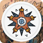 Compass Tattoo-icoon