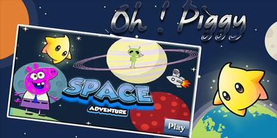 Pig in space adventure ポスター