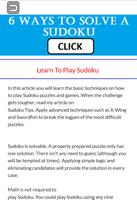 Learn How To Play Sudoku [NEW] screenshot 2